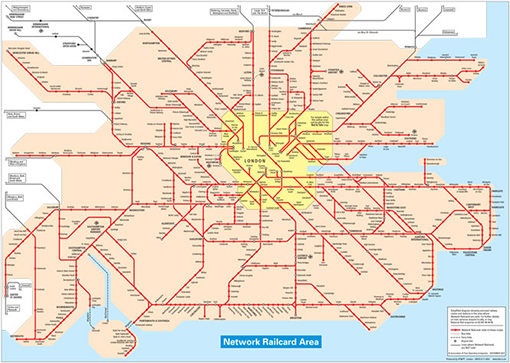 Rail Map For South East England